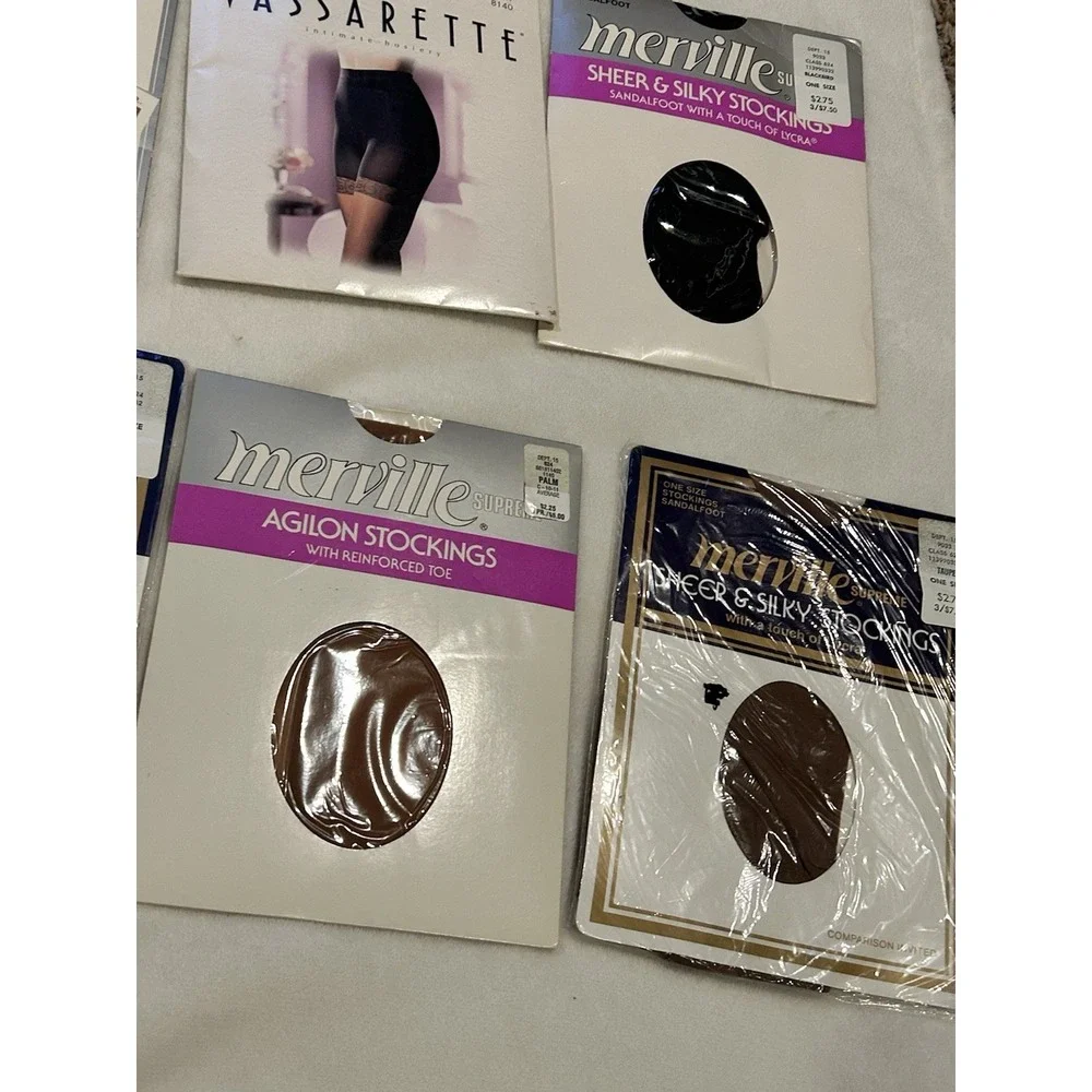 VTG‎ Melville Etc Pantyhose Tights Panties  Lot of 15 Various Colors & Sizes